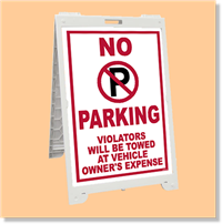 Econo Classic Sign - No Parking Violators will be Towed