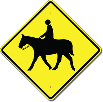 Equestrian Crossing Sign 24 x 24