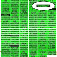 Fluorescent Chartreuse Windshield Decal - Extended Service Plan Available