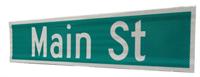 Extruded Aluminum Street Name Sign