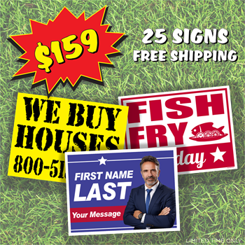 Facebook Flash Sale - 25 Signs and Shipping