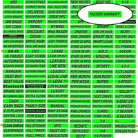 Fluorescent Chartreuse Windshield Decal - Factory Warranty (12 Pack)