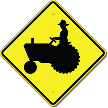 Farm Machine Crossing Sign 30 x 30
