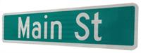 Flat Aluminum Street Name Sign 