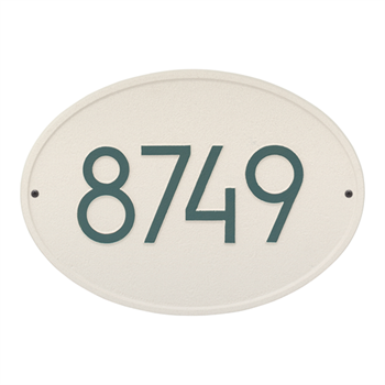Hawthorne Modern Personalized Wall Plaque - Coastal Green