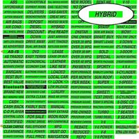 Fluorescent Chartreuse Windshield Decal - Hybrid (12 Pack)