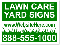 Lawn Care Yard Signs 50 And Stakes 24x18