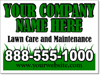 Lawn Care and Maintenance Yard Signs - 50 Signs
