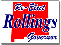 New Mexico Political Yard Sign With Stands
