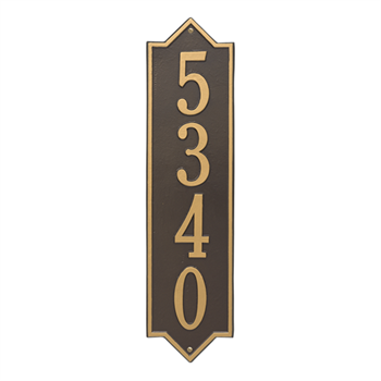 Norfolk Vertical Wall Plaque - Estate - Bronze / Gold