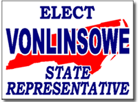 North Carolina Political Yard Sign With Stands