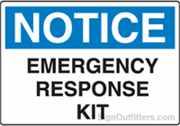 Notice Emergency Response Kit