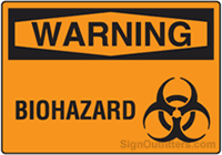 Warning Biohazard with Symbol