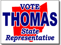Ohio Political Yard Sign With Stands