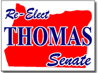 Oregon Political Yard Sign With Stands