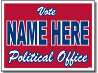 Political Yard Sign Template - Design P22 Vote