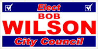 Political Election Banner Sign - Design P32