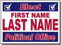 Political Yard Sign Template - Design P32 Elect
