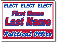 Political Yard Sign Template - Design P52 Elect