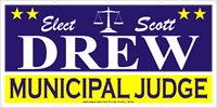 Judicial Election Sign Banner P62