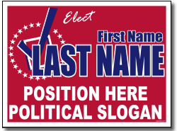 Political Yard Sign Template - Design P72 Elect