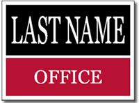 Political Yard Sign - Two Color Design