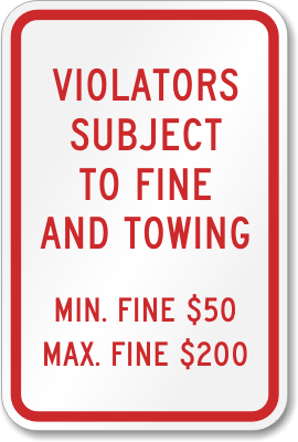 Pennsylvania Handicap Parking Sign