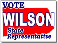 Pennsylvania Political Yard Sign With Stands