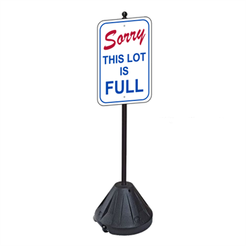 Sorry This Lot Is Full Sign with Portable Pole