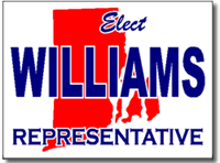 Rhode Island Political Yard Sign With Stands