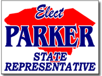 South Carolina Political Yard Sign With Stands
