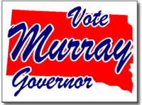 South Dakota Political Yard Sign With Stands