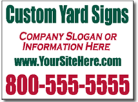 Simple and Plain Bandit Yard Sign Two Color