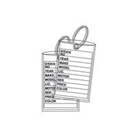3-Piece Key Tags (250 per box)