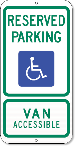 Texas Handicapped Parking Sign