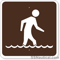 Wading - 24x24 Marine Sign