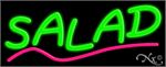 Salad with Pink Underline Neon Sign - Regular Design