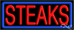 Steaks Neon Sign - Regular Design