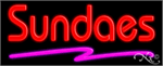 Sundaes Neon Sign - Regular Design