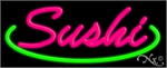 Sushi in Script Font Neon Sign - Regular Design