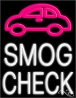Smog Check Neon Sign - Large Size Design
