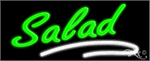 Salad with White Underline Neon Sign - Regular Design