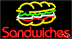 Sandwiches with Sandwich Graphic Neon Sign - Large Size Design