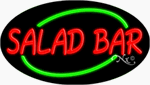 Salad Bar Neon Sign - Oval  Design