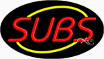 Subs Neon Sign - Oval Design