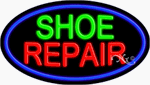 Shoe Repair Neon Sign - Oval Design
