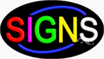 Signs Neon Sign - Oval Design