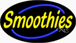 Smoothies Neon Sign - Oval Design