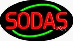 Sodas Neon Sign - Oval Design