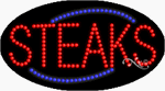 Steaks LED Sign - Flashing Design